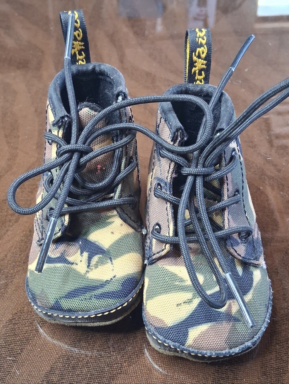 DR. Martens 1460 Camo Lace Up Baby Booties 1/0